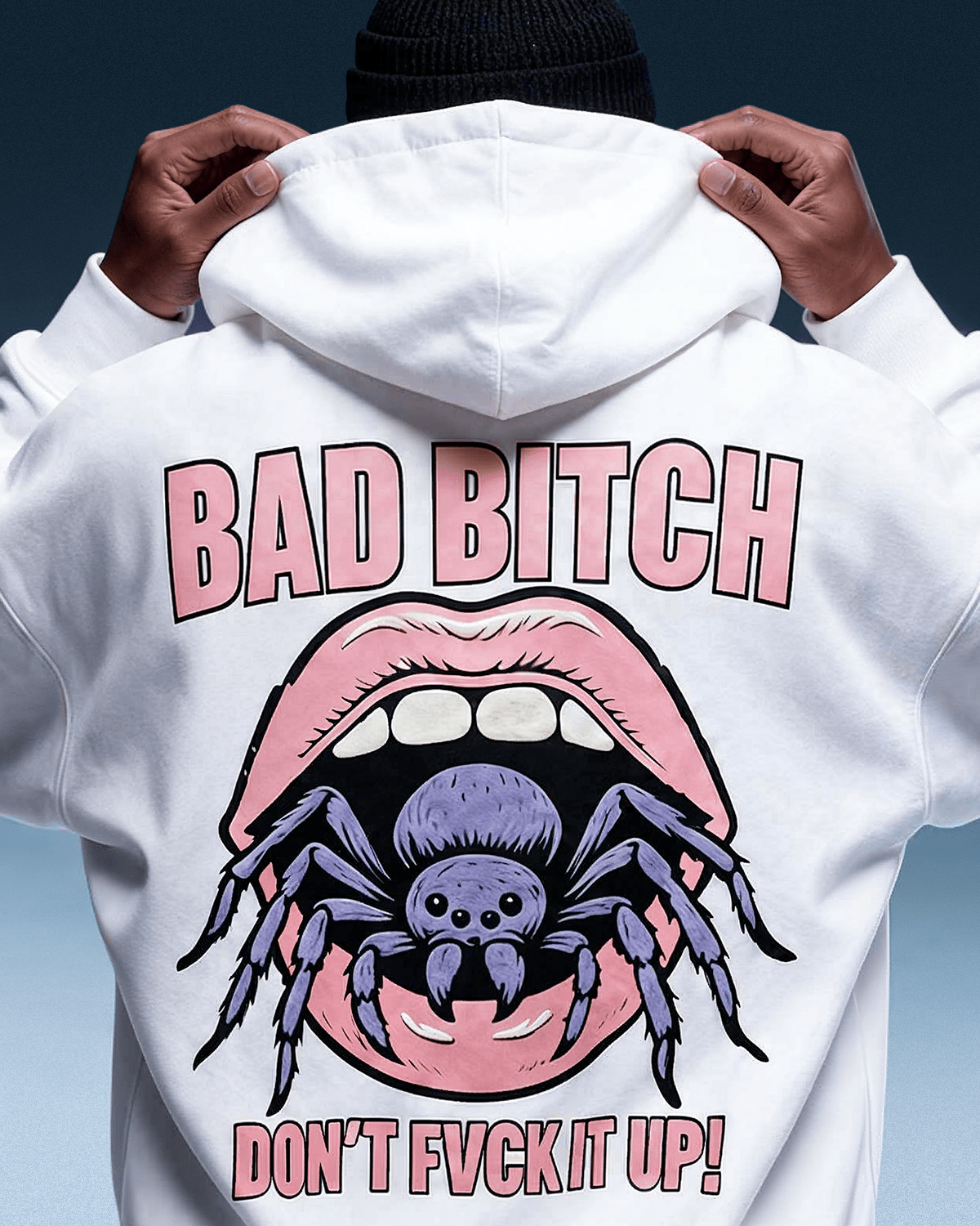 BAD BITCH GRAPHIC HOODIE - DEVAORA