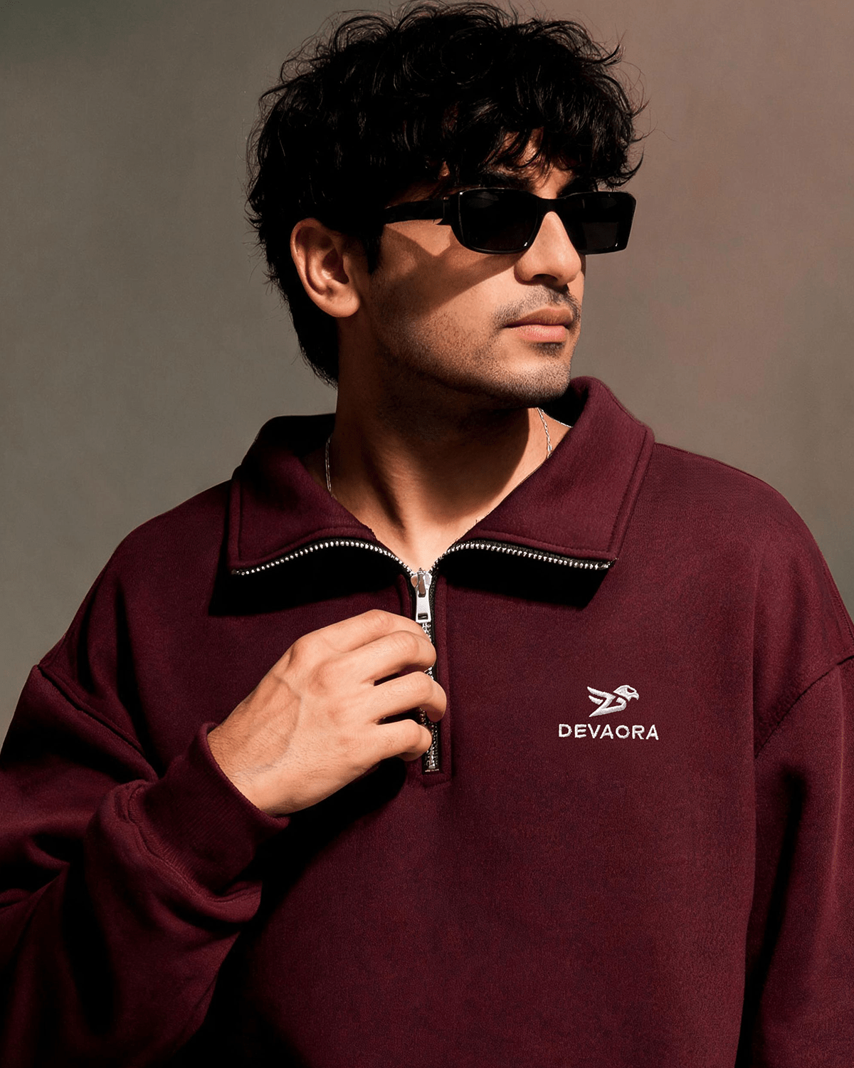 CORE ZIP SWEATSHIRT — OXBLOOD EDITION - DEVAORA