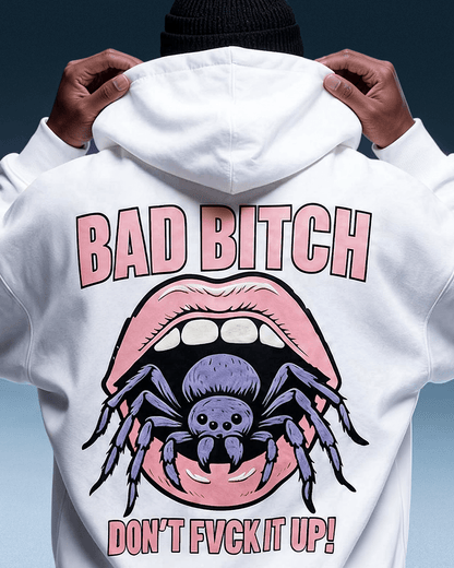 BAD BITCH GRAPHIC HOODIE - DEVAORA