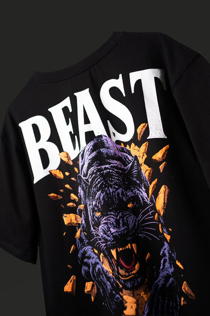 BLACK BEAST GRAPHIC T - SHIRT - DEVAORA