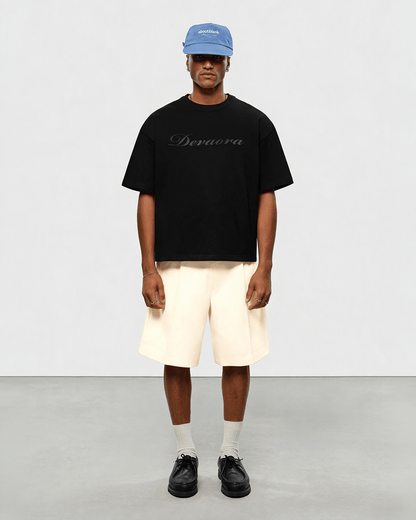 BLACK STANDARD OVERSIZED T-SHIRT - DEVAORA
