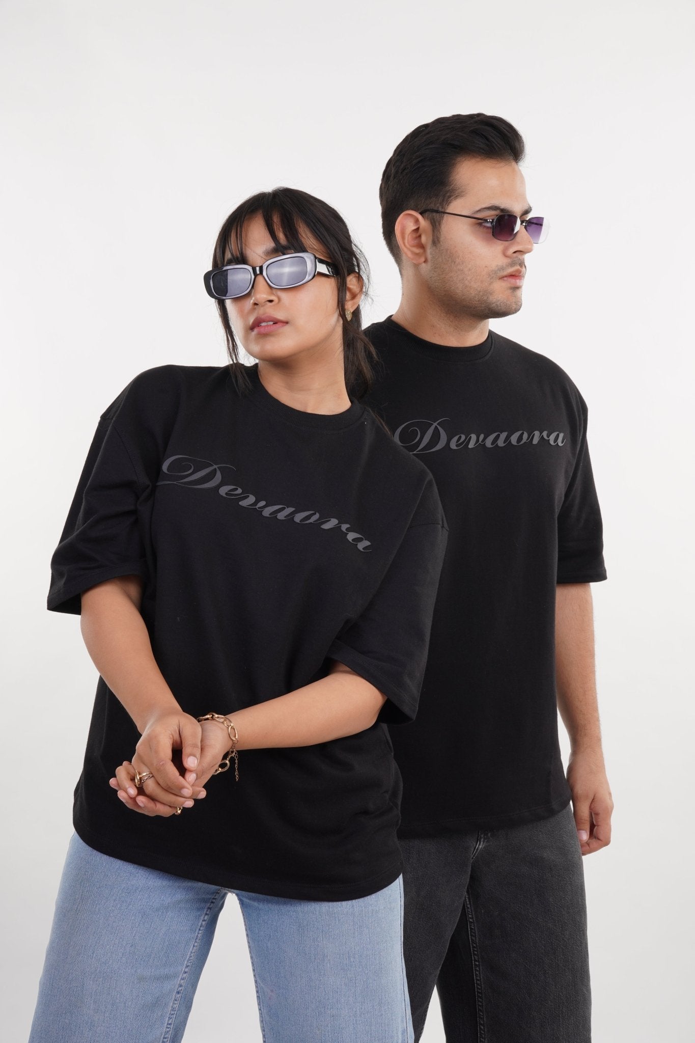 BLACK STANDARD OVERSIZED T - SHIRT - DEVAORA