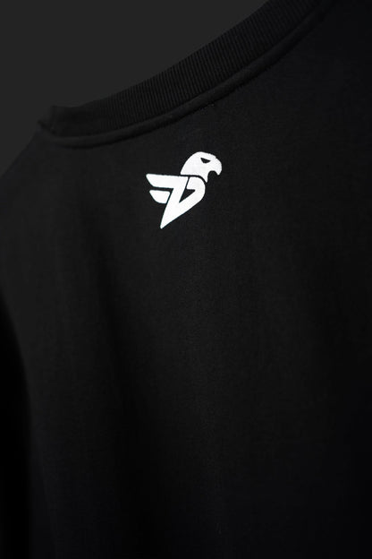 BLACK STANDARD OVERSIZED T - SHIRT - DEVAORA
