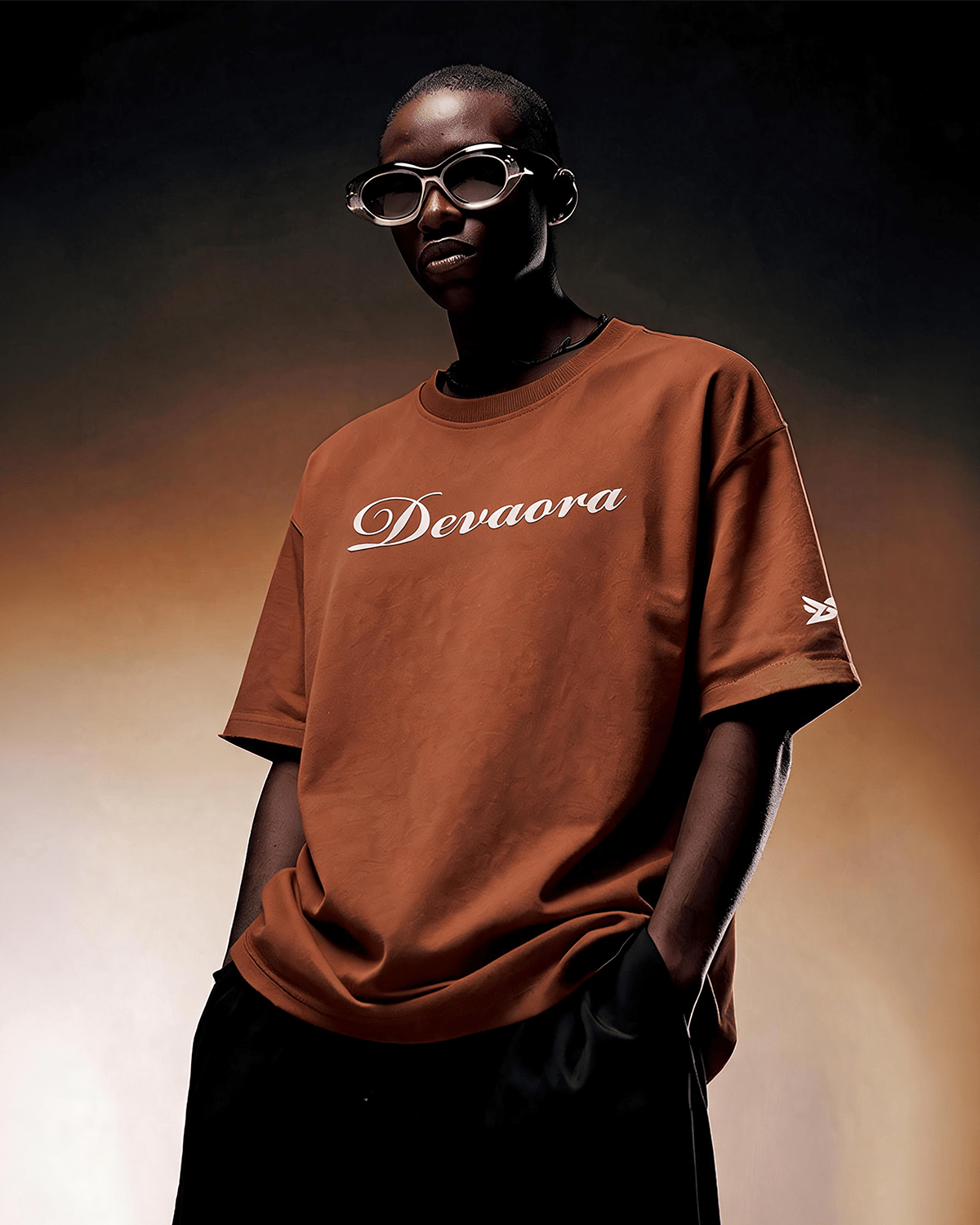 BROWN THUNDER HAWK T-SHIRT - DEVAORA