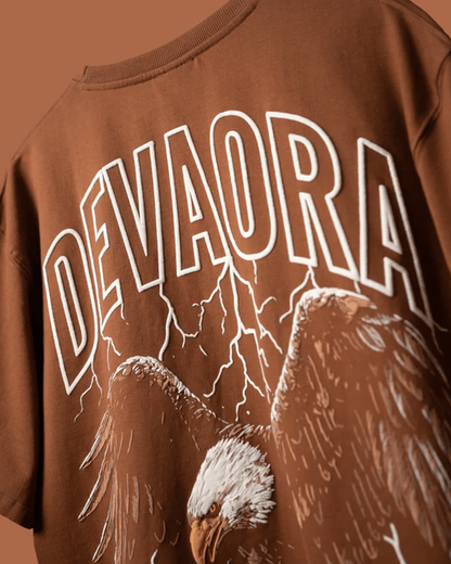 BROWN THUNDER HAWK T-SHIRT - DEVAORA