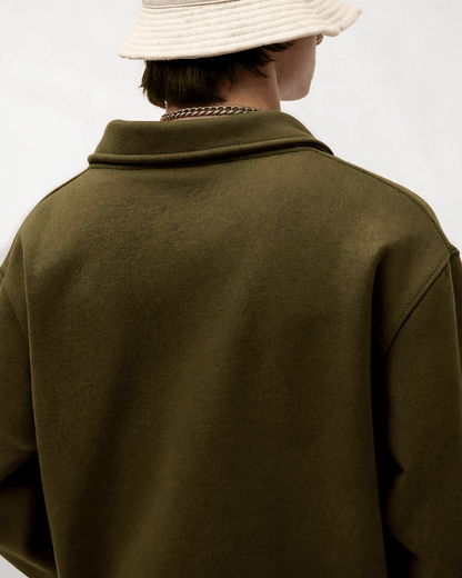 CORE ZIP SWEATSHIRT — MILITARY GREEN EDITION - DEVAORA