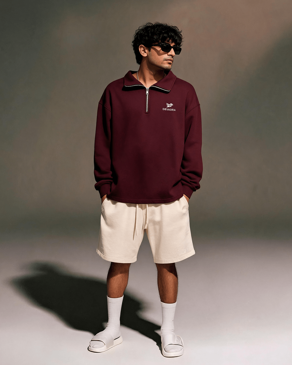 CORE ZIP SWEATSHIRT — OXBLOOD EDITION - DEVAORA
