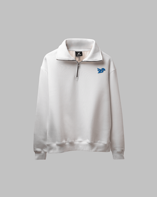 CORE ZIP SWEATSHIRT - WHITE EDITION - DEVAORA