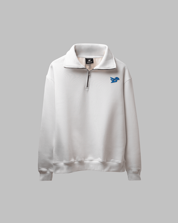 CORE ZIP SWEATSHIRT - WHITE EDITION - DEVAORA
