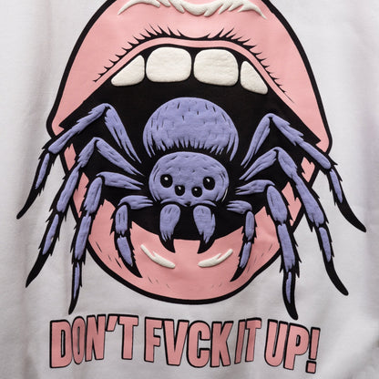 Devaora BAD BITCH Graphic Hoodie - WHITE - DEVAORA