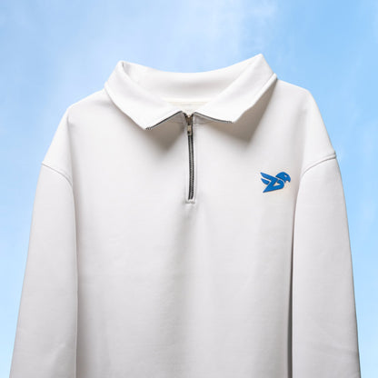 Devaora Core Zip Sweatshirt - WHITE EDITION - DEVAORA