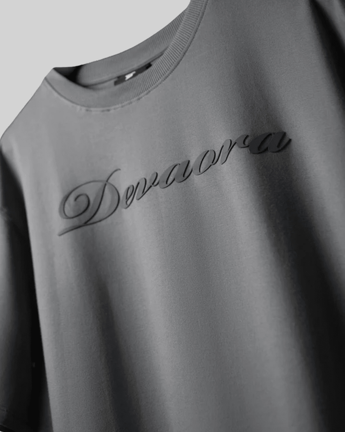 GREY STANDARD OVERSIZED T-SHIRT - DEVAORA