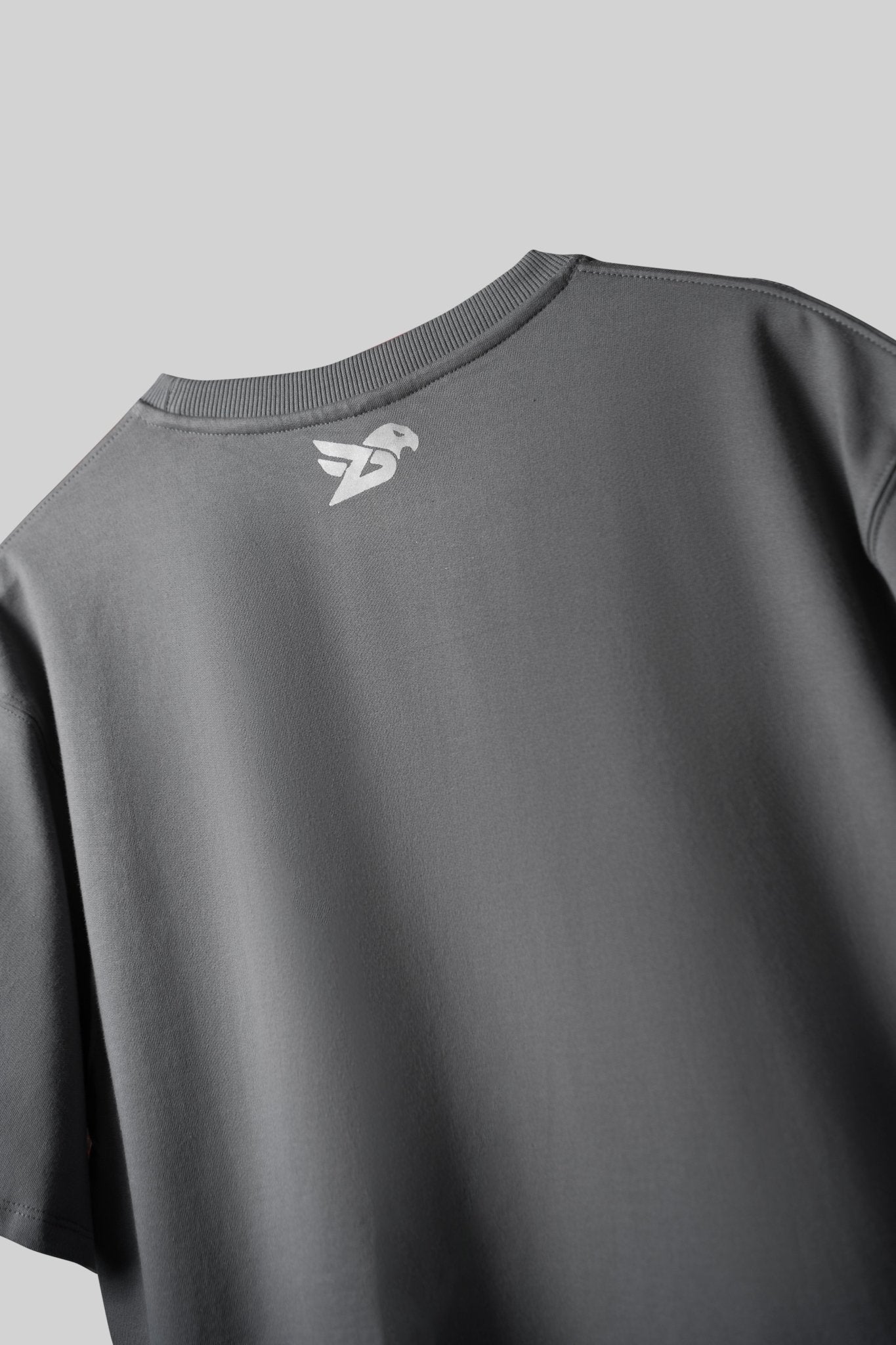 GREY STANDARD OVERSIZED T - SHIRT - DEVAORA