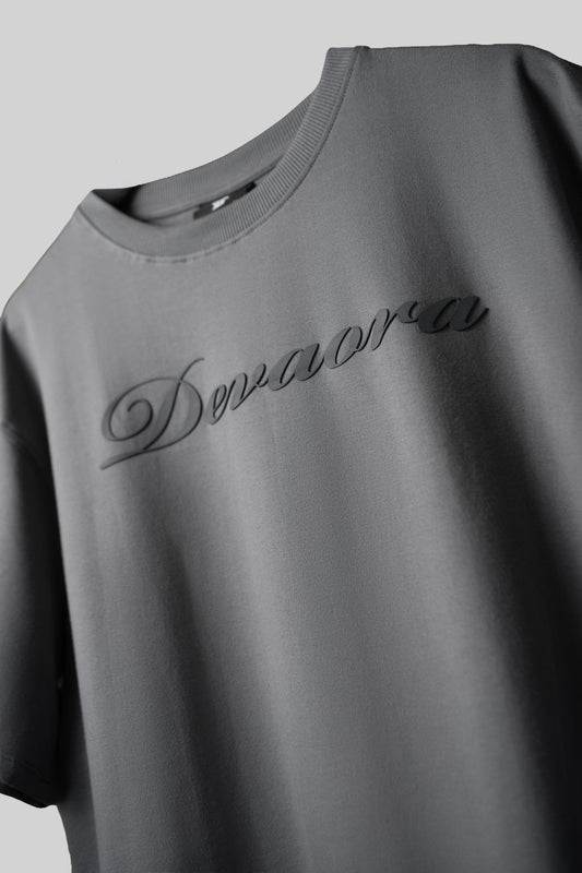 GREY STANDARD OVERSIZED T - SHIRT - DEVAORA