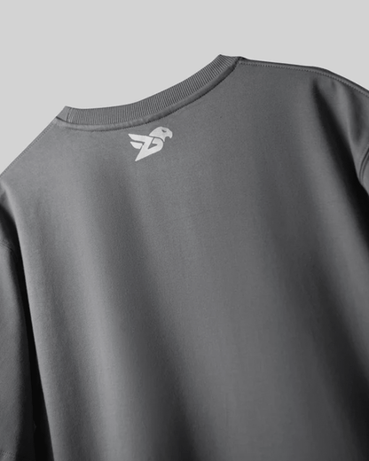 GREY STANDARD OVERSIZED T-SHIRT - DEVAORA