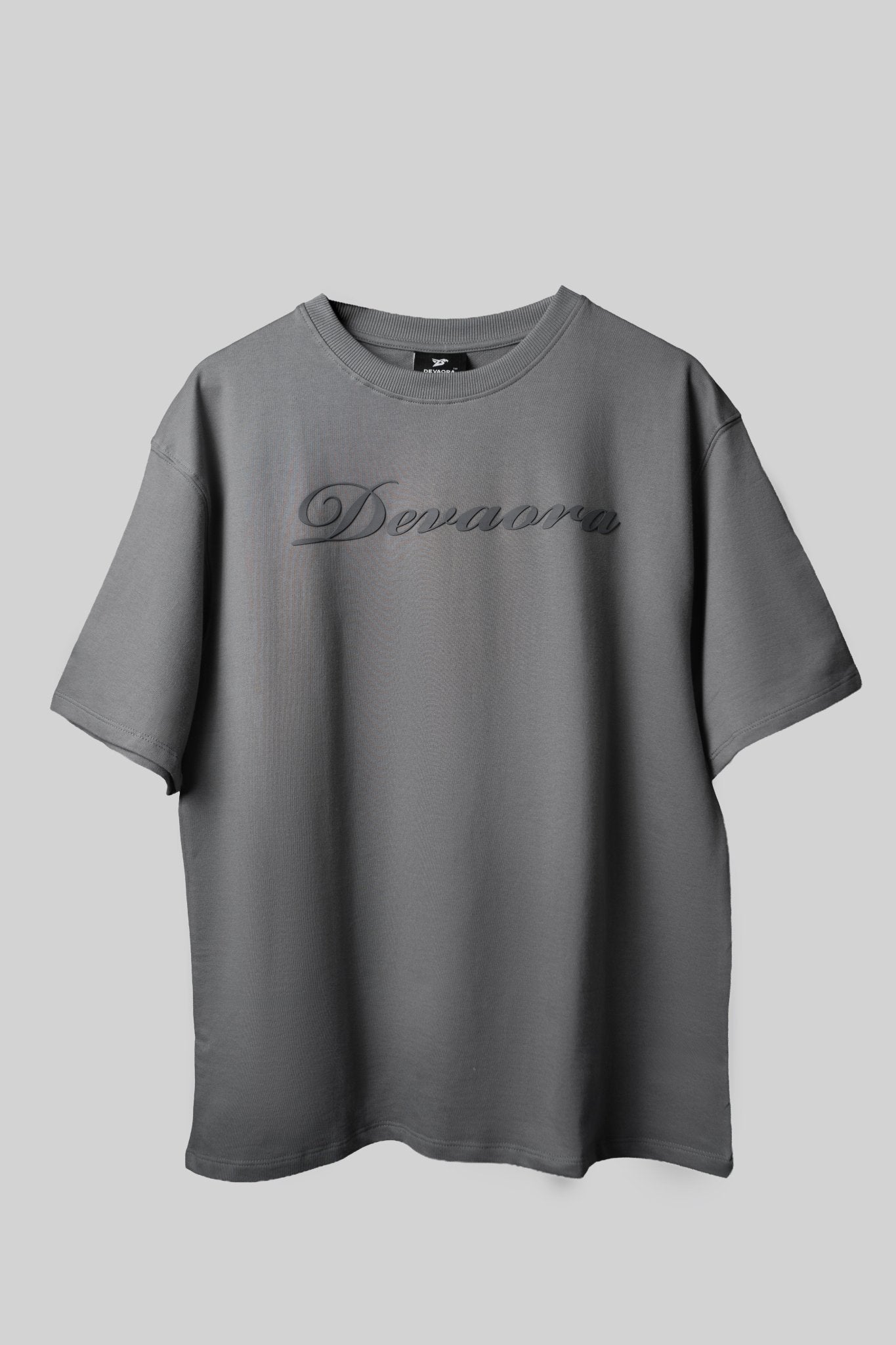 GREY STANDARD OVERSIZED T - SHIRT - DEVAORA