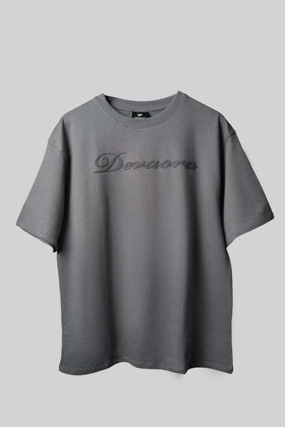 GREY STANDARD OVERSIZED T - SHIRT - DEVAORA