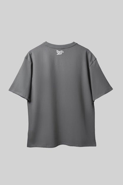 GREY STANDARD OVERSIZED T - SHIRT - DEVAORA