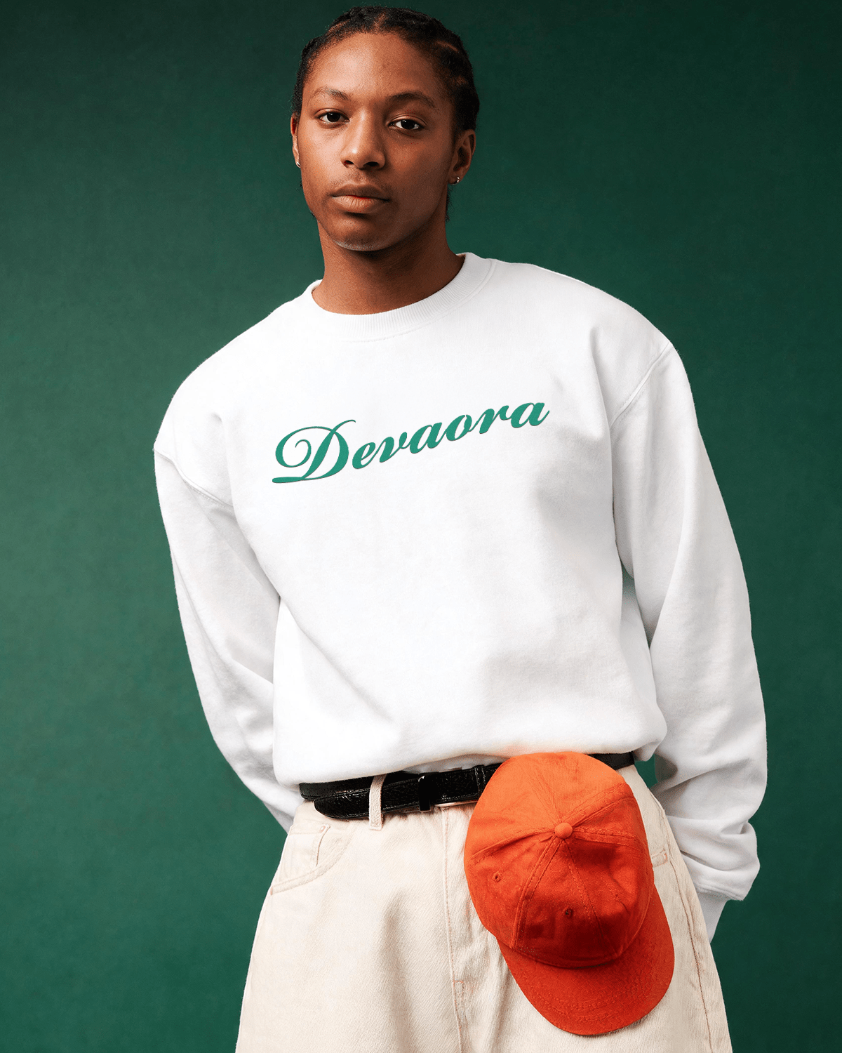 IVORY WHITE CROC ELITE SWEATSHIRT – JUNGLE EDITION - DEVAORA