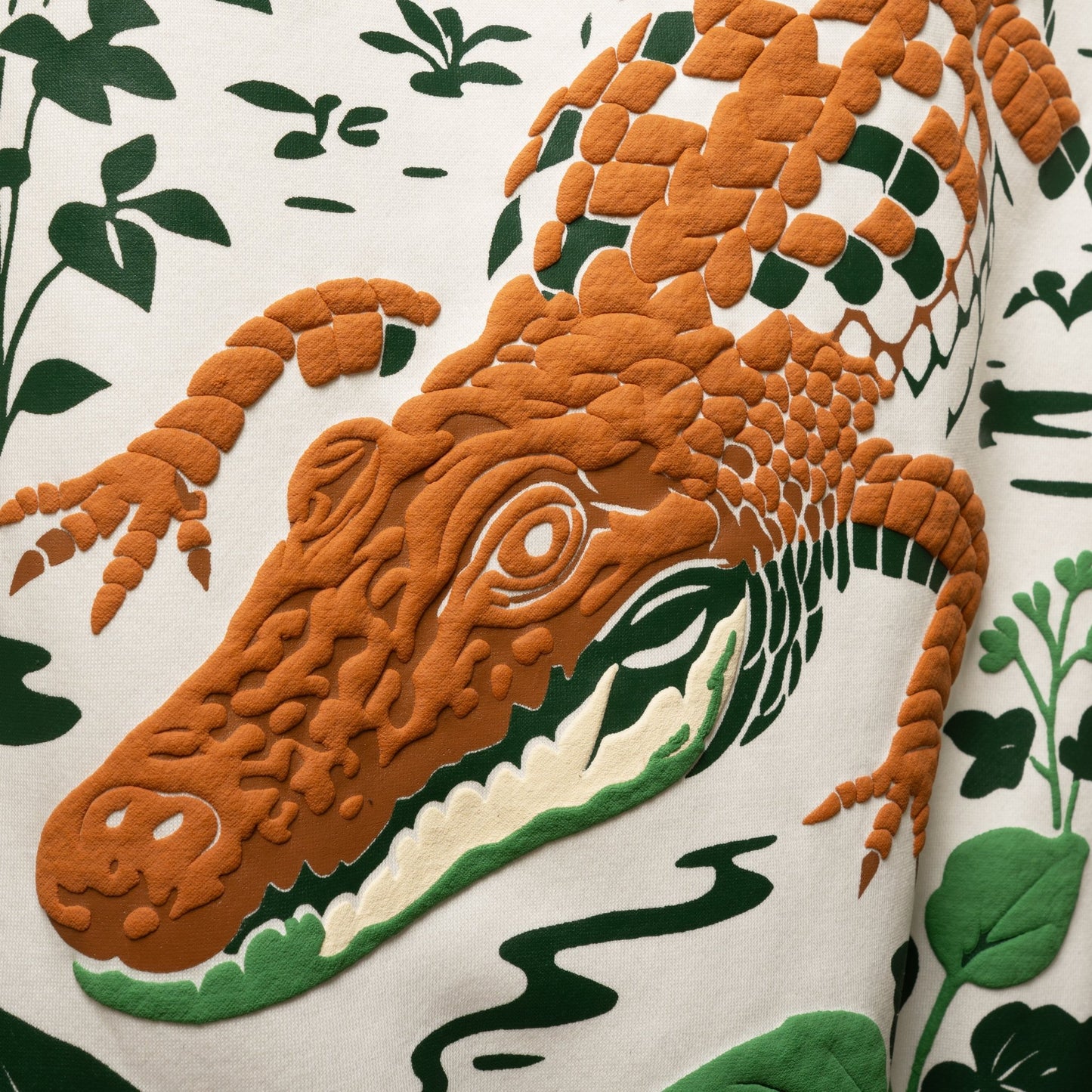 IVORY WHITE CROC ELITE SWEATSHIRT – JUNGLE EDITION - DEVAORA
