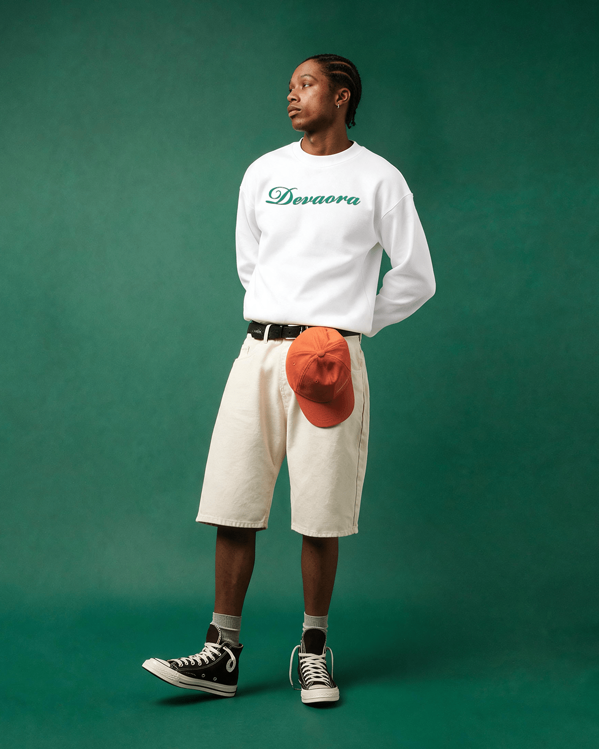 IVORY WHITE CROC ELITE SWEATSHIRT – JUNGLE EDITION - DEVAORA