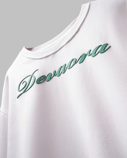 IVORY WHITE CROC ELITE SWEATSHIRT – JUNGLE EDITION - DEVAORA