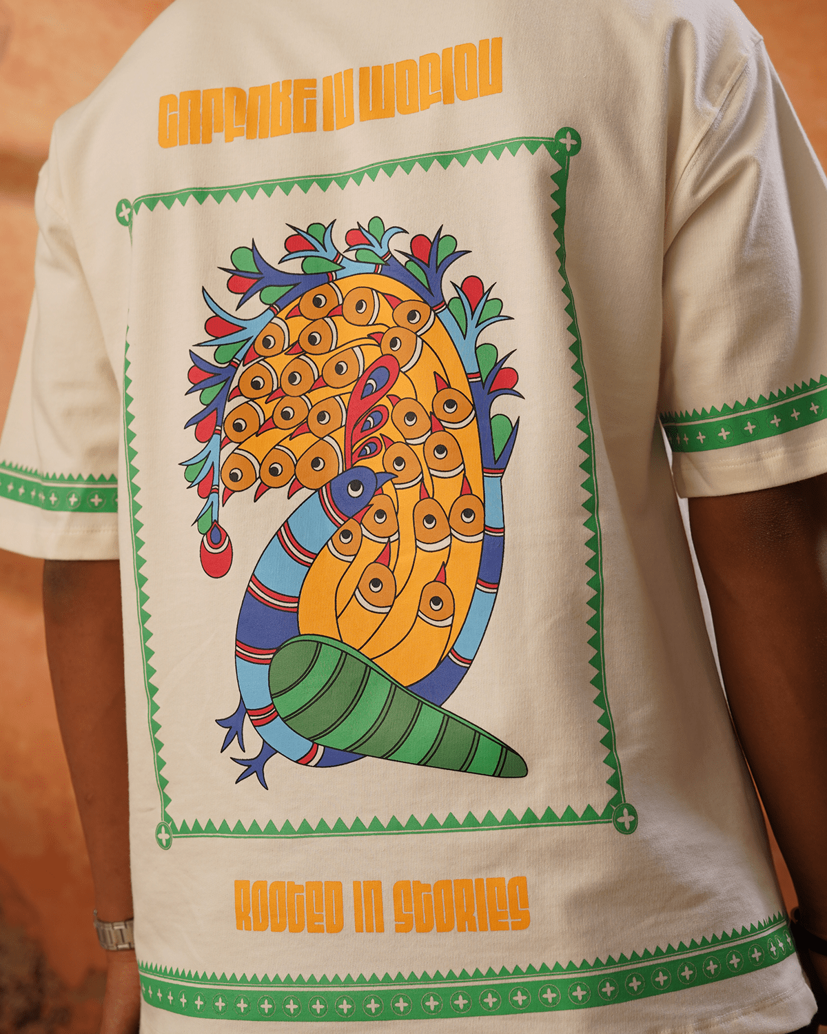 MADHUBANI PRIMAL T-SHIRT - DEVAORA