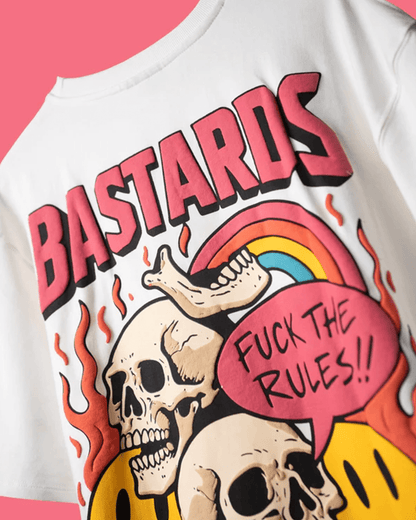 OFF WHITE BASTARDS SKULL T-SHIRT - DEVAORA