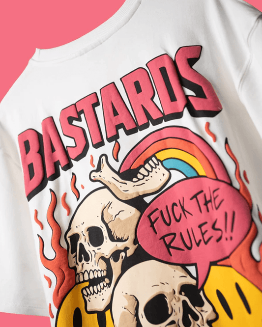 OFF WHITE BASTARDS SKULL T-SHIRT - DEVAORA