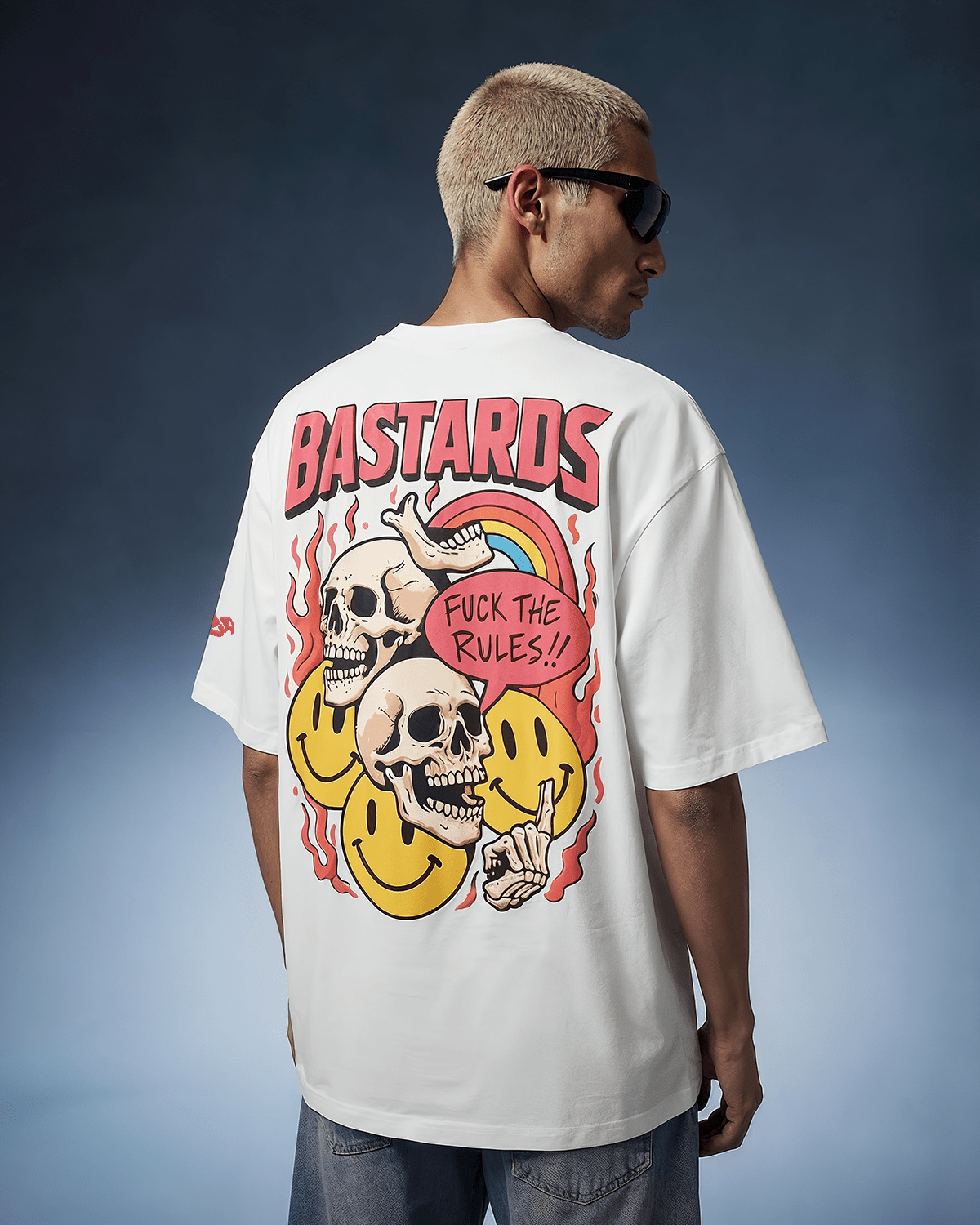 OFF WHITE BASTARDS SKULL T-SHIRT - DEVAORA