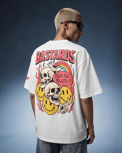 OFF WHITE BASTARDS SKULL T-SHIRT - DEVAORA