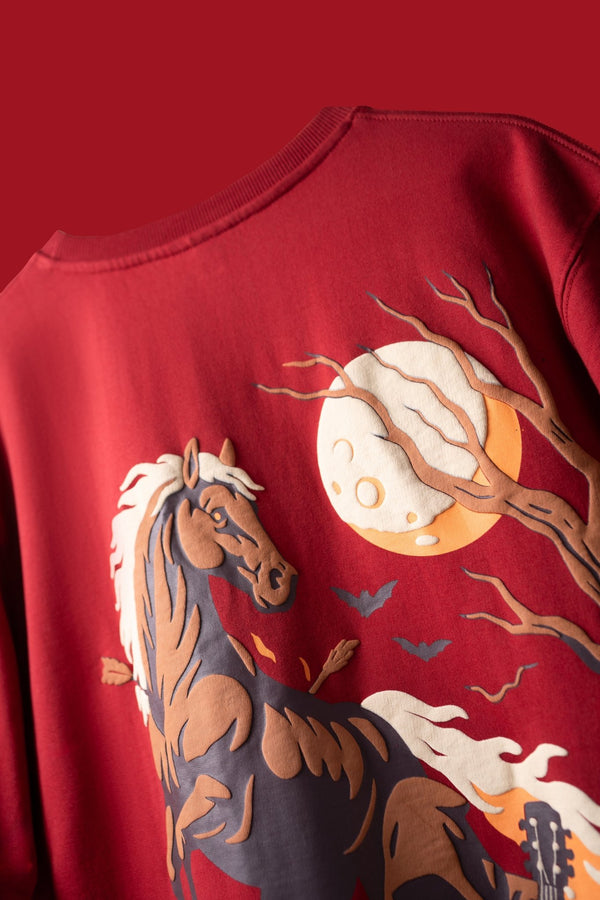 RED MOONFIRE HORSE T - SHIRT - DEVAORA