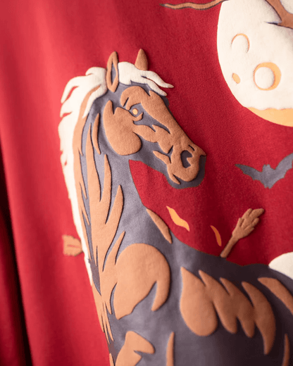 RED MOONFIRE HORSE T-SHIRT - DEVAORA