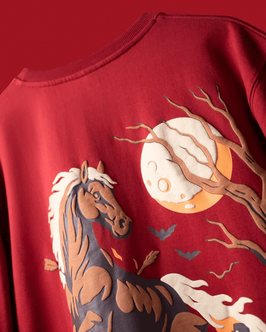 RED MOONFIRE HORSE T-SHIRT - DEVAORA