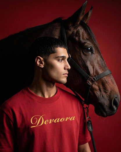 RED MOONFIRE HORSE T-SHIRT - DEVAORA